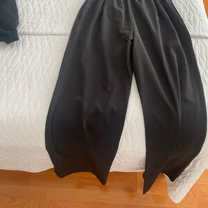 ALO Yoga Black Wide-Leg Trousers